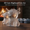 thumbnail image 3 of Mini Highland Cow Ice Cube Mold, 3D Cute Cattle Silicone Ice Cube Trays for Whiskey Cocktails Beer Coffee & Drinks Party, Reusable Animal Dessert Mold for Friends & Cow Lovers, 3 of 6