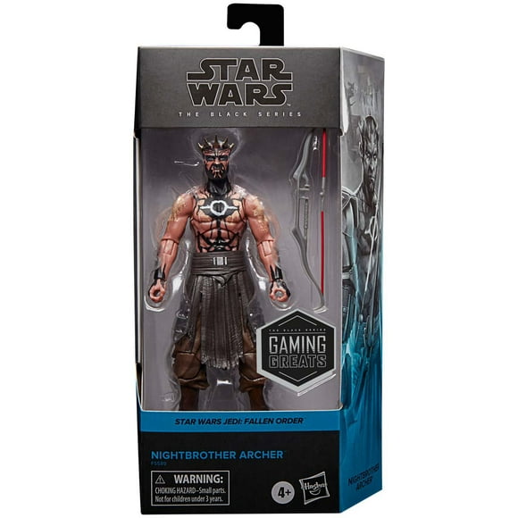 Star Wars The Black Series Gaming Greats Figurine Articulée de 6 Pouces, Coffret d'Art Exclusif - Nightbrother Archer