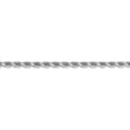 thumbnail image 3 of 14K White Gold 3.5mm Diamond Cut Rope Chain 24 IN, 3 of 6