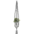 thumbnail image 5 of Hoooked Macrame Hanging Basket Kit W/Zpagetti Yarn-Gray, 5 of 5