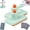 Green * 2pcs, variant on Handheld Snap Grip Mini Mop Use Any Cloth with 3 Washable Pads | Convenient Cloth Changing Mini Mop for Home Use with Easy Tap Handle (White)