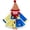Yellow, variant on WIBACKER Toddler Baby Girls' Clown Costumes Halloween Long Sleeve Tutu Romper Dress +Hat Cosplay Clothes 12-18 Months