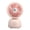 Pink A, variant on mdesiwst Desktop Small Fan Cartoon Animal Ear Shape USB Powered Bedroom Desk Fan Adjustable Wind Speeds Anti-Slip Base Fan