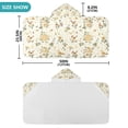 thumbnail image 4 of Yayeee Kids Hooded Towel with Hand Pockets Beach Soft Absorbent Bath Wrap 50 x 23.5 inch, Birds Sunflowers, 4 of 5