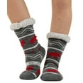 thumbnail image 2 of LazyOne Plush Nonskid Socks, Fuzzy Socks with Cute Designs for Women, Sherpa Fleece-Lined Socks (Cabin Moose), 2 of 5