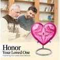 thumbnail image 6 of SABURIAL Pink Urn - Unique Funeral Urn For Ashes - Combo Of 8 Inch & 3 Inch - Burial Urns For Female - Large Cremation Urns For Human Ashes Adult Man, 6 of 7
