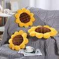 thumbnail image 7 of Sunflower Cushion Mat Home Decor Reversible Floor Pillow Seating Cushion Girls Boys Mother Gift Soft Velvet Stuffed Throw Pillows for Bed Couch Chair Car Office 15'', 7 of 7