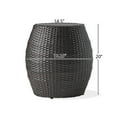 thumbnail image 4 of Wicker Side Table, 19.25" Dimensions / Space - efficient for Patio Areas, 4 of 5