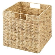 iDesign Hyacinth Folding Cube, 10.50" x 10.50" x 10.50 - Natural