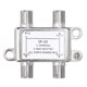 thumbnail image 1 of Divisor de Cable Coaxial Uxcell de 3 Vías, Conector Tipo F de 5-2400 MHz, Distribuidor de Señal de Baja Pérdida para TV, Antena de Satélite, Módem, Teatro en Casa, HDTV, CATV, Tono Plateado, 1 of 6