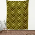thumbnail image 4 of Ambesonne Abstract Fabric by the Yard Upholstery, Art Deco Inspired Design, 1 Yard, Yellow Charcoal Grey, 4 of 5