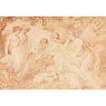 thumbnail image 2 of Conrad Martin Metz 24x18 Black Ornate Framed Double Matted Museum Art Print Titled: Shepherds and Shepherdesses (1789), 2 of 5