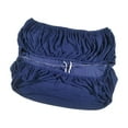 thumbnail image 5 of Storage Ottoman Slipcover with Elastic Band, High Elastic Ottoman Covers, Thick Rectangle Ottoman Slipcover for Home, Living Room, Office Dark Blue, 5 of 8