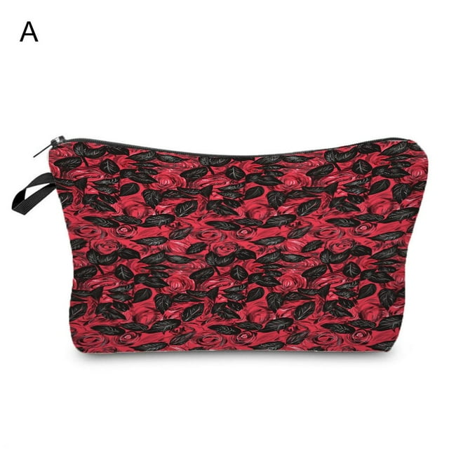 Trousse Cosmétique Imprimé Champignon 3D Polyvalente Femmes Apparence Mode Exquise Sac de Rangement pour la Maison
