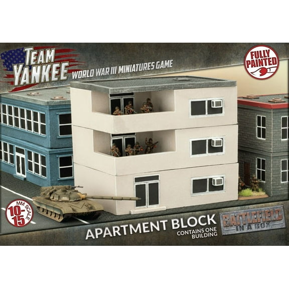 Battlefield in a Box: Team Yankee Pre-painted Apartment Block Terrain BB228