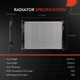 thumbnail image 2 of A-Premium Engine Coolant Radiator Assembly Compatible with Hyundai Sonata 2020 2021 2022 2.5L, 2 of 9