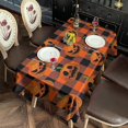 thumbnail image 2 of Checkered Pumpkin Halloween Pattern Rectangle Tablecloth 60"x102",Waterproof Polyester Rectangle Table Cloth, Wipeable Spillproof Polyester Tablecloth for Dining, Camping, Indoor and Outdoor, 2 of 6