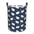 thumbnail image 6 of Lsque Cute Sheep 1 pattern Laundry Hamper Basket, Tall Woven Rope Hamper Basket for Clothes, Lightweight Storage Basket, Collapsible Waterproof-Medium, 6 of 8