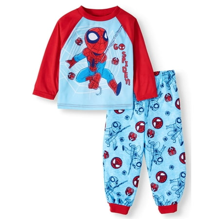 Marvel Super Hero Adventures Long Sleeve Top & Pant, 2Pc Pajama Set (Toddler Boys, 2T, 3T, 4T, 5T)