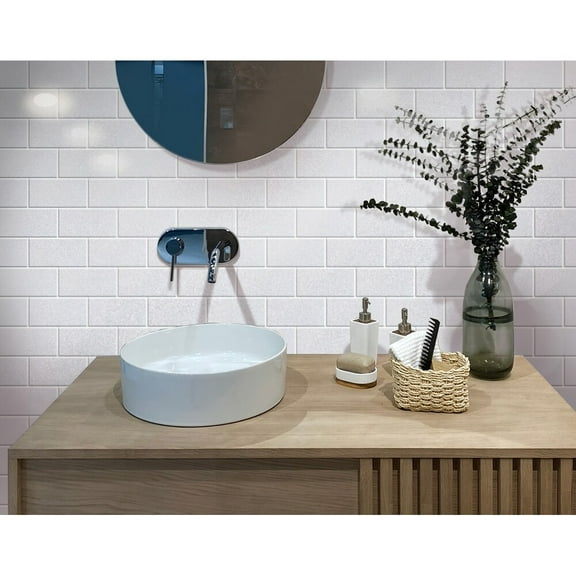 Apollo Tile Thassos White 3-in. x 6-in. Polished Marble Subway Tile (5 Sq ft/case)