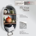 thumbnail image 2 of Creekview Home Emporium Metal Bin Rustic Wall Shelf - Galvanized Tub Wall Decor, 2 of 2