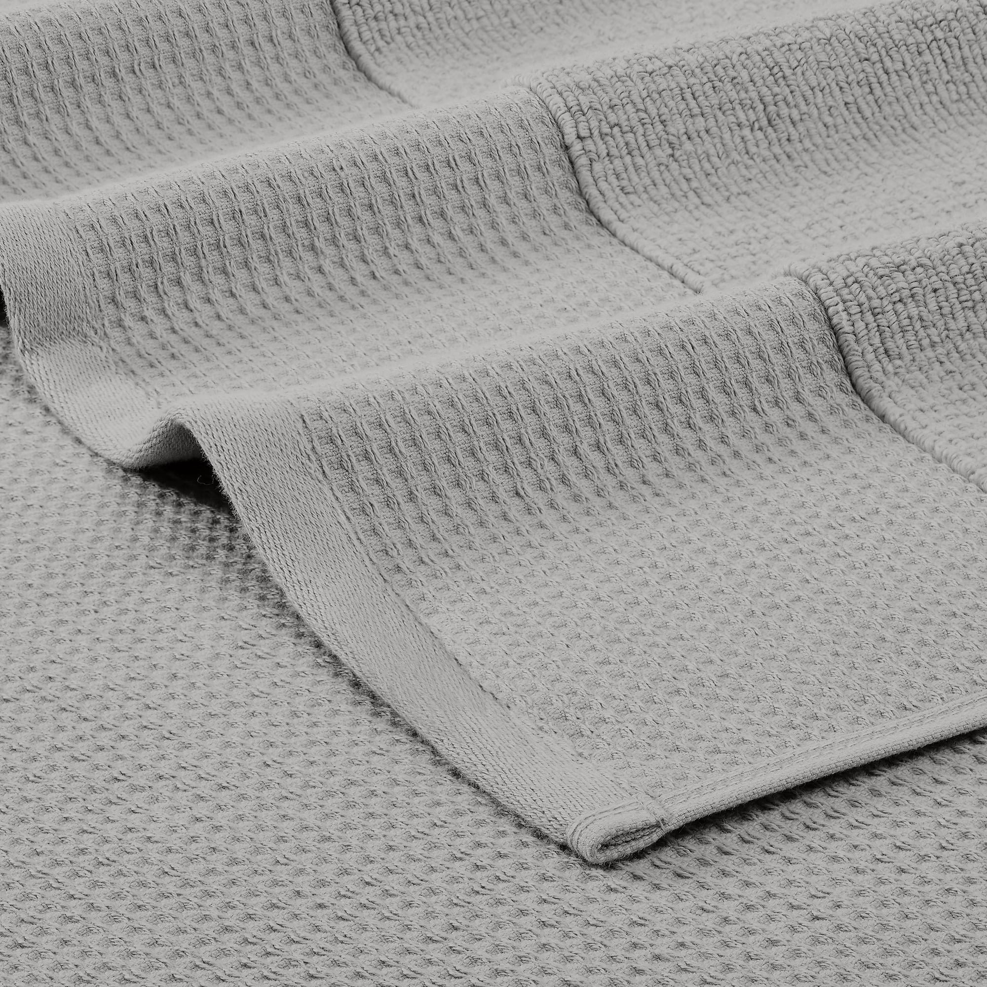Modern Threads Waffle-Rib 6-Piece Cotton Bath Towel Sets, Oyster