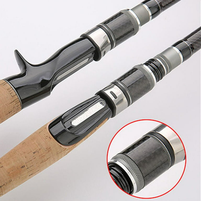 Mini Carbon Fiber Travel Ultralight Telescopic Fishing Rod Carp Feeder  Stream Hand Pole Fishing Tackle 2.7M GUN HANDLE 