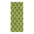 thumbnail image 3 of Unique Loom Trellis Shag Collection Area Rug - Ruby (2' x 5' Runner Green/Ivory), 3 of 12