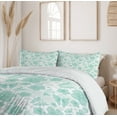thumbnail image 6 of Ambesonne Turquoise Duvet Cover Set, Spring Butterflies, Queen, Turquoise Seafoam Pearl, 6 of 6