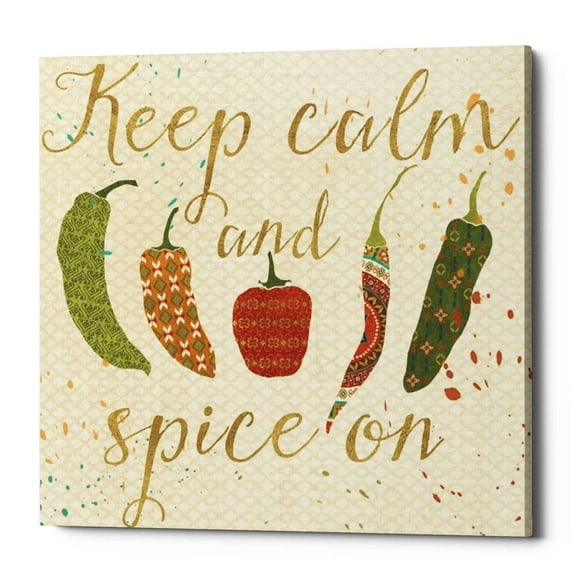 Epic Graffiti 'Mexican Fiesta VI' by Veronique Charron, Canvas Wall Art, 18"x18"