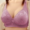 thumbnail image 2 of Bpmpbo Women's Push Up Bra Full Coverage Underwire Support Padded Seamless T Shirt Bra,Woman's Solid Color Embroidery Thin Style Ventilate Bra Without Steel Rim, 2 of 6