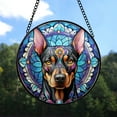 thumbnail image 7 of 89Bloom Doberman Dog Suncatcher, Stained Glass Doberman Suncatcher, Doberman Glass Suncatchers for Windows Stained Glass, 7 of 7