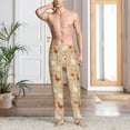 thumbnail image 5 of Uemuo Autumn and Thanksgiving Pattern Men's Wide Leg Palazzo Lounge Pants with Pockets Light Weight Loose Comfy Casual Pajama Pants-Large, 5 of 9