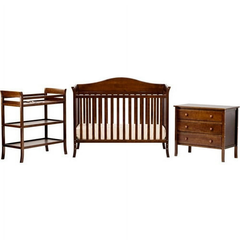 Lexington Bella 4 in 1 Convertible Crib with Changing Pad Espresso