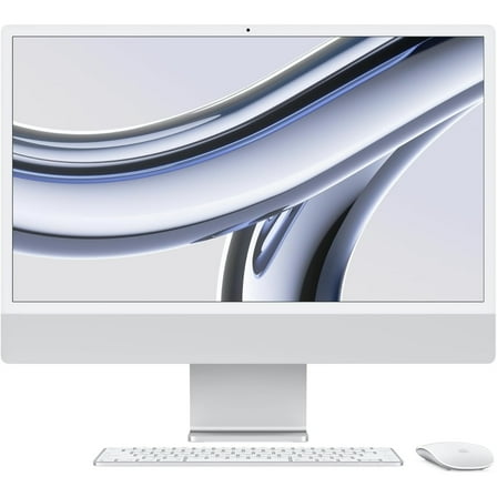 Restored Apple iMac A2873 24" 8GB 256GB SSD Apple M3 2.66GHz,Silver (Refurbished)