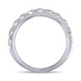 thumbnail image 2 of 1.50 Carat Round Diamond Pave Band Ring in 18k White Gold (H-I, VS1-VS2, cttw) Size 7, 2 of 6
