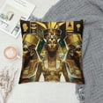 thumbnail image 2 of Sheronv Pharaohs Pyramid Egyptian Art Decorative Throw Pillow Cover for Home Couch Living Room Bed Sofa - Cotton Linen Cushion Pillowcase 1PC 12x12in, 2 of 5