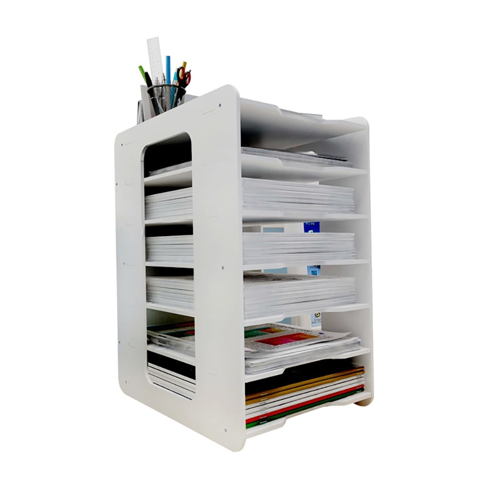 Stackable 12x12 Paper Trays, Easy To Assemble And Clean For A Neat And Organized Home Office