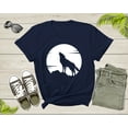 thumbnail image 4 of Lone Wolf Howling At Moon Gift For Men Women Kids Boys Girls T-shirt Mountain Wolf Moon Shirt Girls Boys Youth Wolf Graphic Design Tshirt, 4 of 8