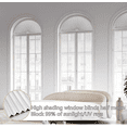 thumbnail image 2 of Half Round Window Shade,Full Blackout Blinds,Arch Window Shades Half Circle Non-Woven Fabric Self Adhesive Cordless Window Decoration Easy to Install, 2 of 6