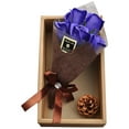 thumbnail image 1 of Dvkptbk Artificial 5 Roses Flower Leaf Mother's Day Bouquet Wedding Home Decoration, 1 of 7