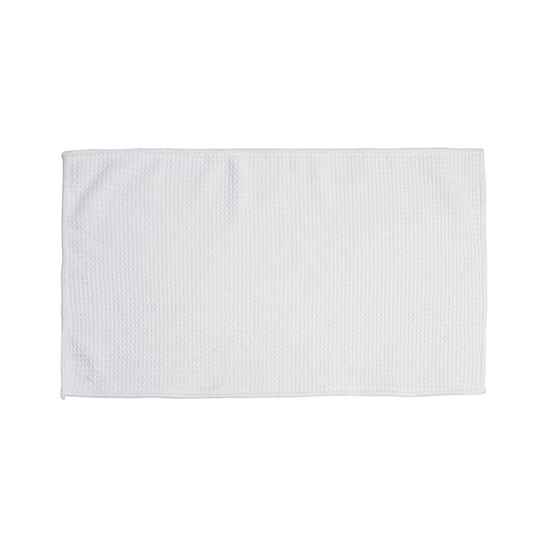 Craft Express 11 inch x 18 inch Waffle Kitchen Towel, 4 Pack - White, Sublimation