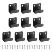 Uxcell 10 Pcs Stainless Steel Tile Hanger, Heavy Duty Wall Mount Bracket, Black, 20mm(13/16") Inner Width