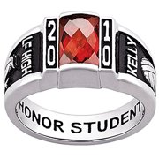 Freestyle, Classic Deco Birthstone Class Ring, Personalized, High School or College Graduation