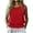 Red, variant on Women's Bubble Hem Tank Top, Textured Sleeveless Blouse with Smocked Waist, Casual Crew Neck Summer Cami for Ladies Black M(M)