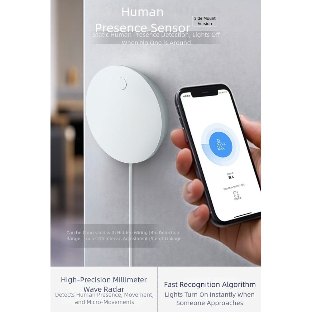 for Tuya WiFi 24G Millimeter-wave Human Presence Sensor for Zigbee Sensor Switch