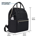 thumbnail image 4 of Mochila para portátil KROSER 17 repelente al agua con puerto USB - Negra, 4 of 6