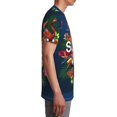 thumbnail image 6 of Wukai Summer Birds and Flowers Youth Unisex Short Sleeve T-Shirt for Boys, Girls, Teens, and Kids-Small, 6 of 7