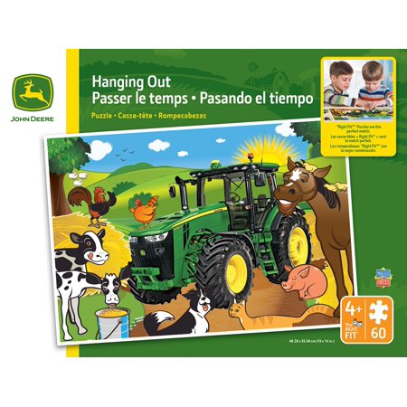 MasterPieces John Deere Hanging Out - Tractor 60 Piece Kids Puzzle