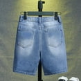 thumbnail image 5 of Crunowin Boys Summer Denim Shorts Lightweight Loose Elastic Waist Trendy Jeans Light Blue Size 14, 5 of 10